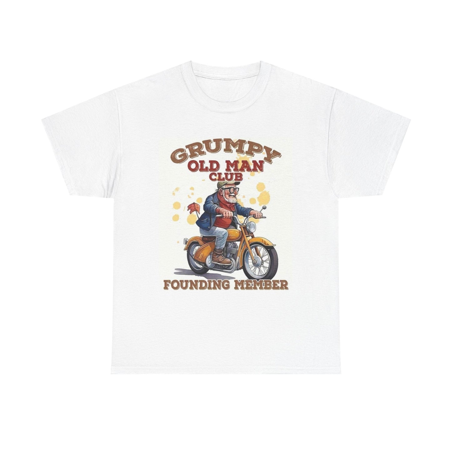 Grumpy Old Man Graphic T Shirt Funny Unisex Heavy Cotton Tee