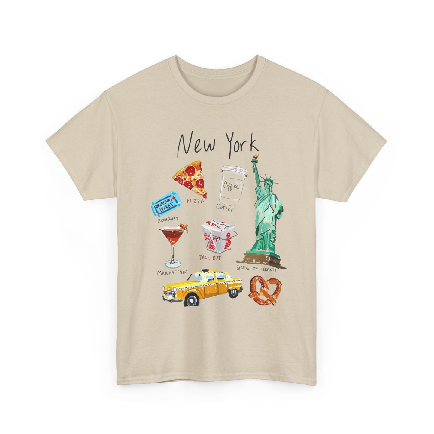 New York City Classics Graphic T Shirt Unisex NEW Heavy Cotton Tee