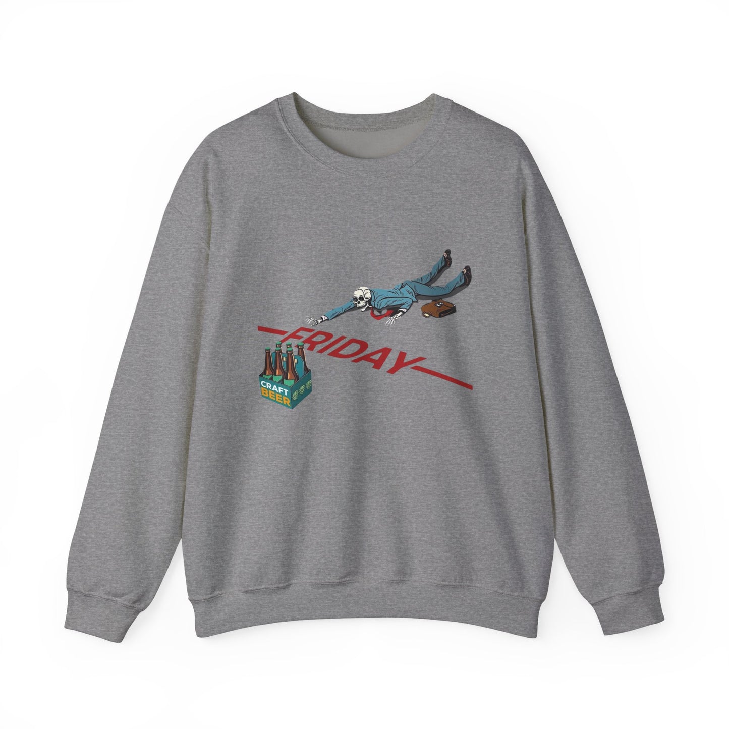 Friday Beers Funny Sweater NEW Unisex Heavy Blend™ Crewneck Sweatshirt