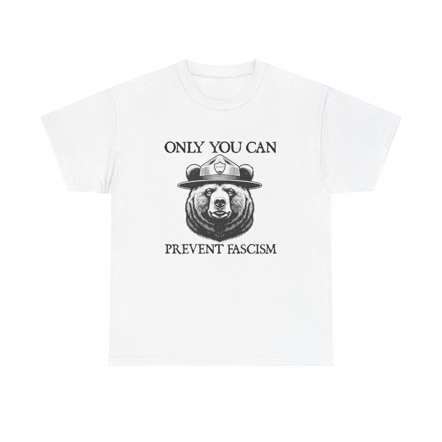Only You Can Prevent Fascism Graphic T Shirt Unisex Heavy Cotton Tee