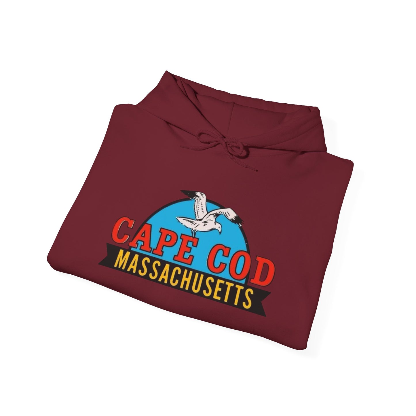 Cape Cod Seagull Graphic Hoodie Unisex Heavy Blend™ Hooded Sweatshirt