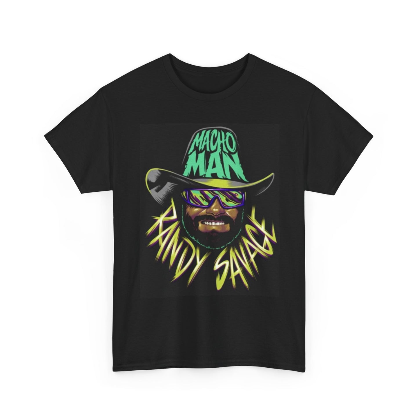 Macho Man Randy Savage Graphic T Shirt Vintage Wrestling Unisex Heavy Cotton 2