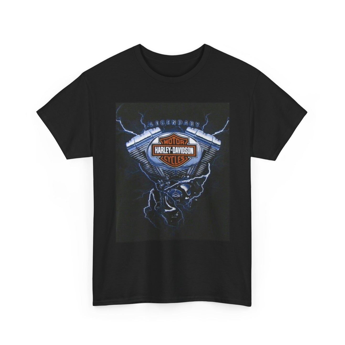 Harley Davidson Motorcycles Graphic T Shirt Vintage Unisex Heavy Cotton Retro
