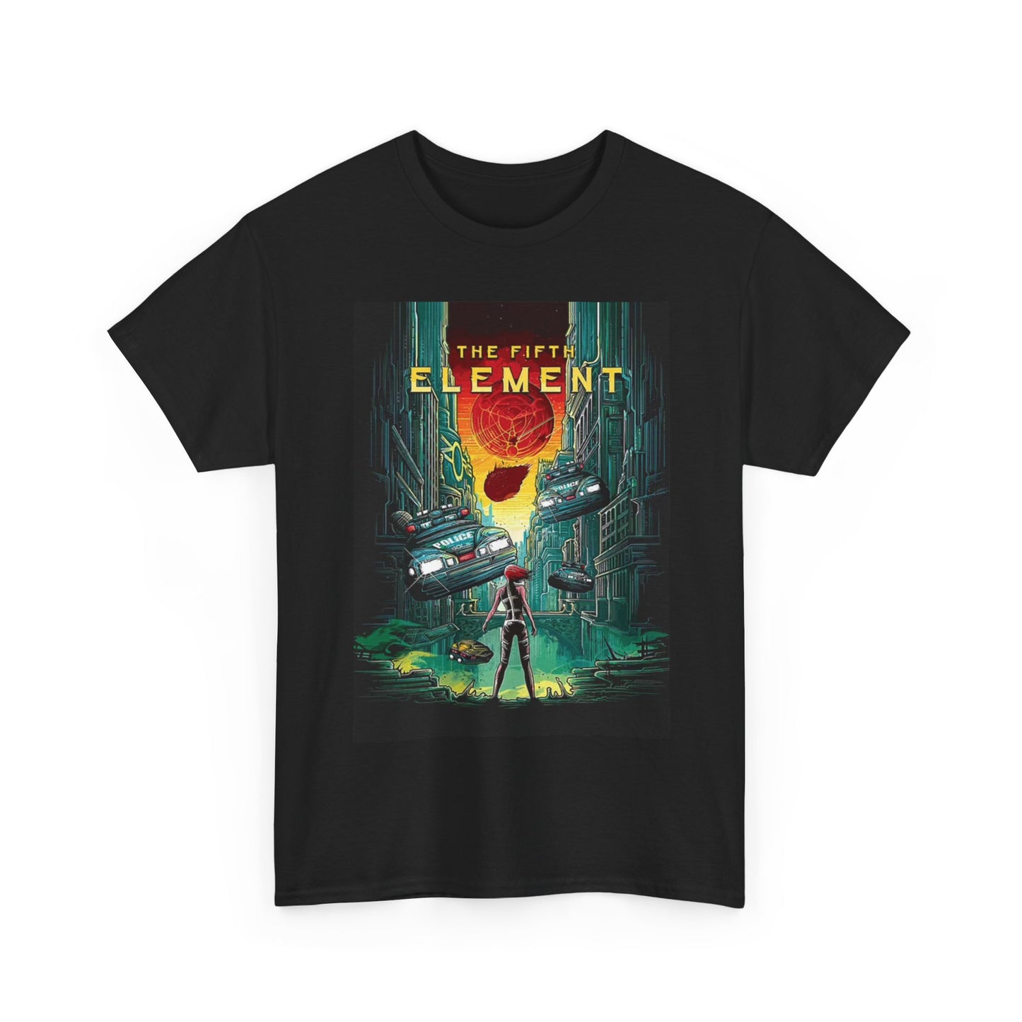 The Fifth Element Tshirt Retro Movie Poster Unisex Heavy Cotton Tee