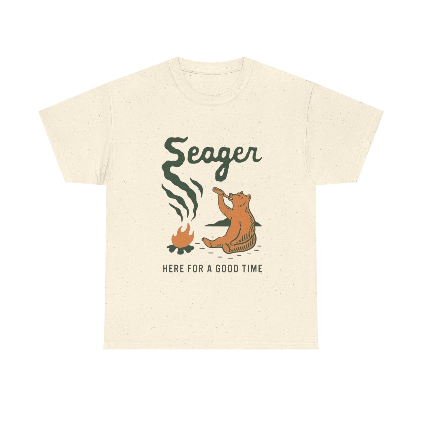 Seager Here For A Good Time Graphic T Shirt Unisex Heavy Cotton Tee