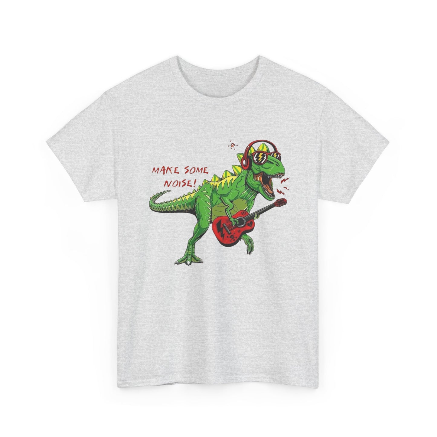 Dinosaur Rockstar Graphic T Shirt NEW Adult Regular Heavy Cotton Tee