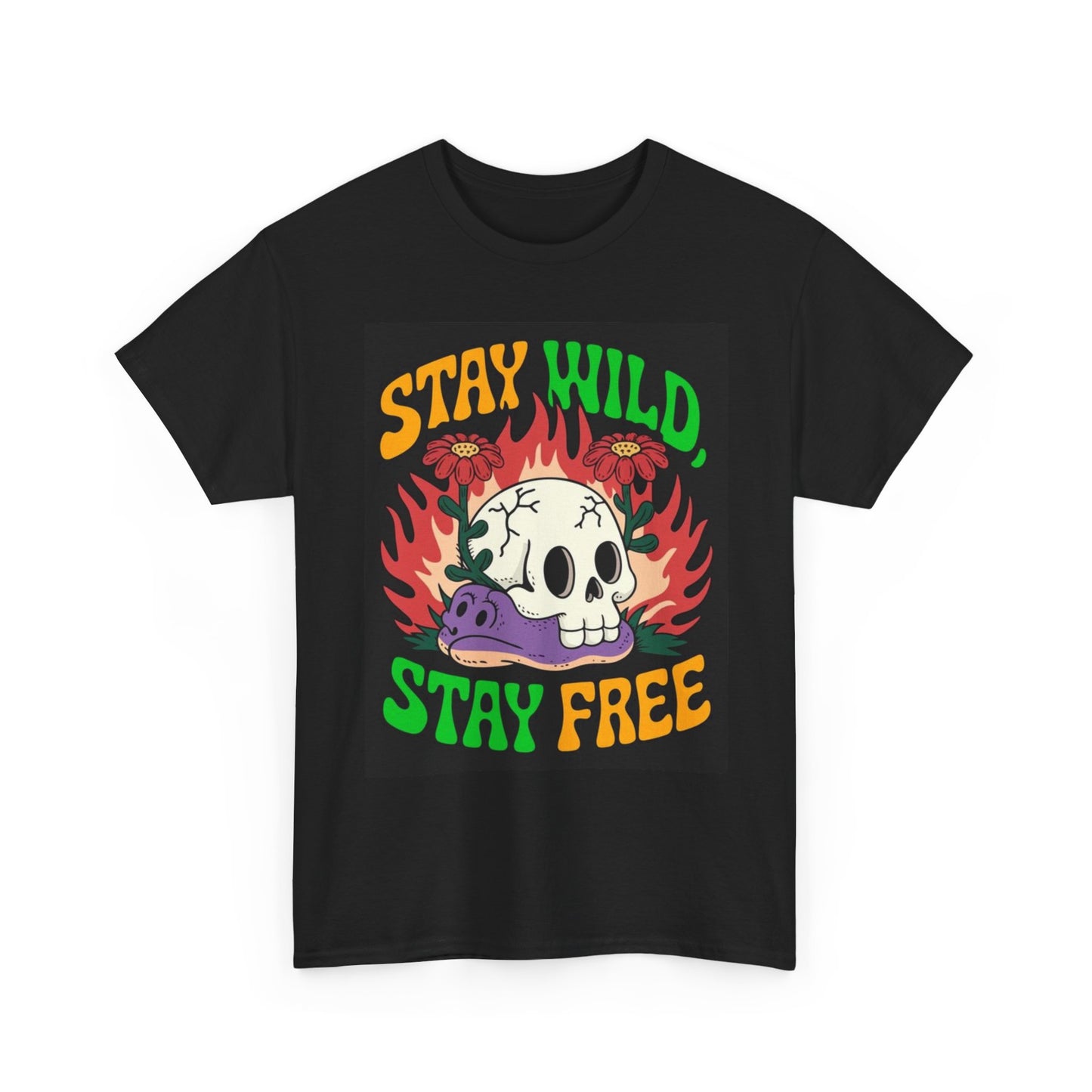 Stay Wild And Free Graphic T Shirt Brand New Cotton Tee