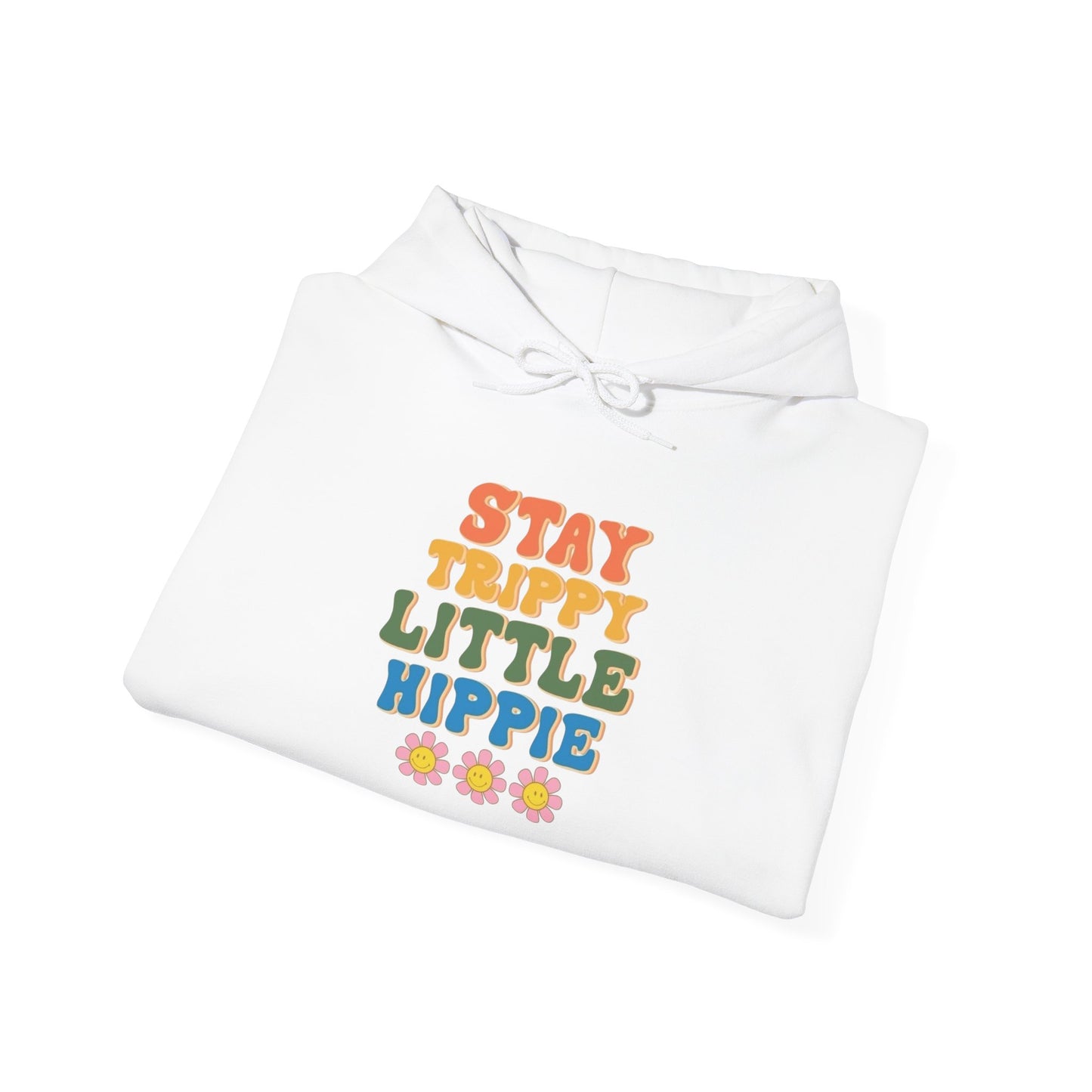 Stay Trippy Little Hippie Graphic Hoodie Unisex Heavy Blend™ Hooded Sweatshirt
