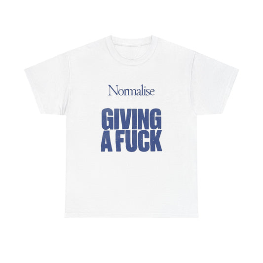 Normalize Caring Graphic T Shirt Unisex Heavy Cotton Tee Gift