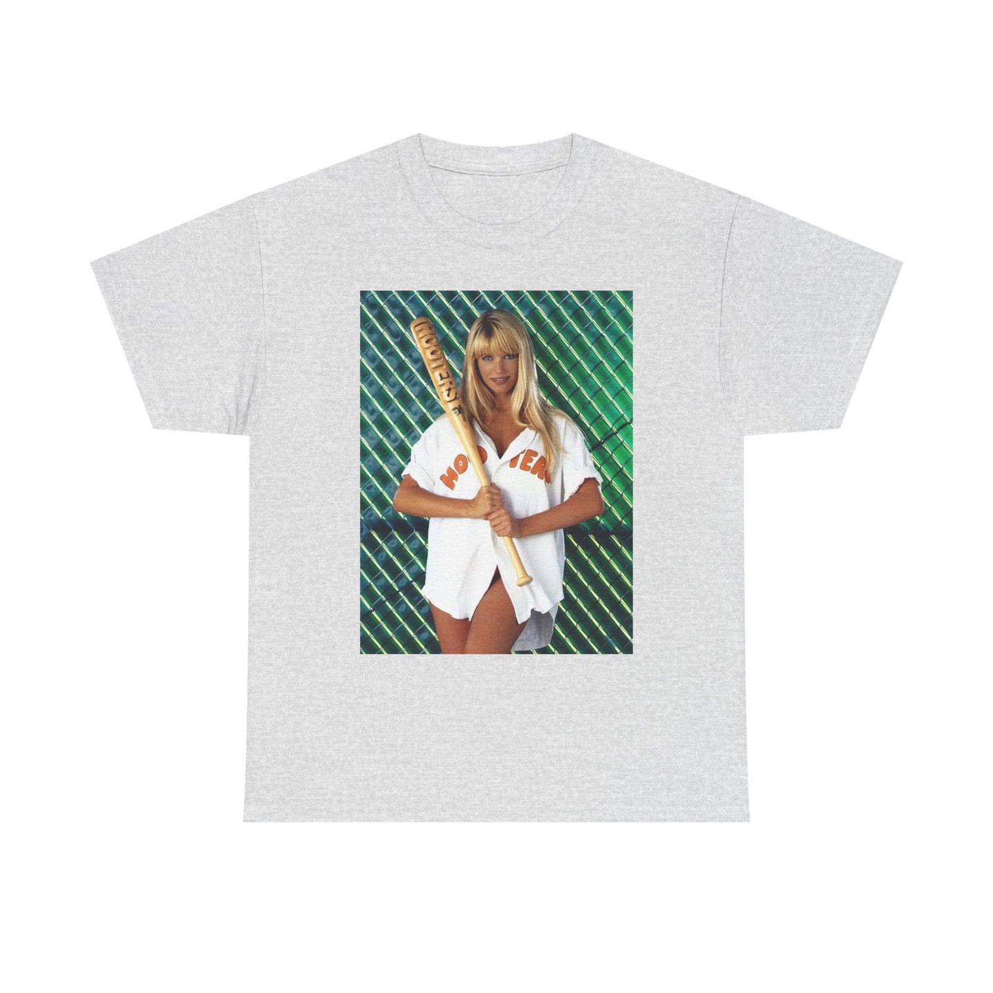 Hooters Baseball Model Blonde T Shirt Unisex Heavy Cotton Tee Gift