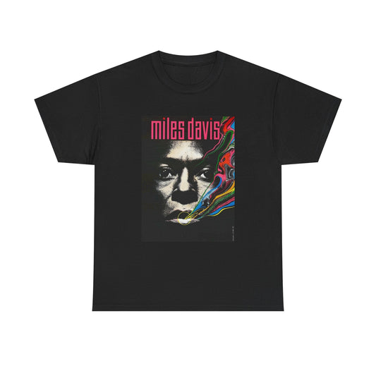 Miles Davis Tshirt Retro Poster Vintage Graphic Unisex Heavy Cotton Tee