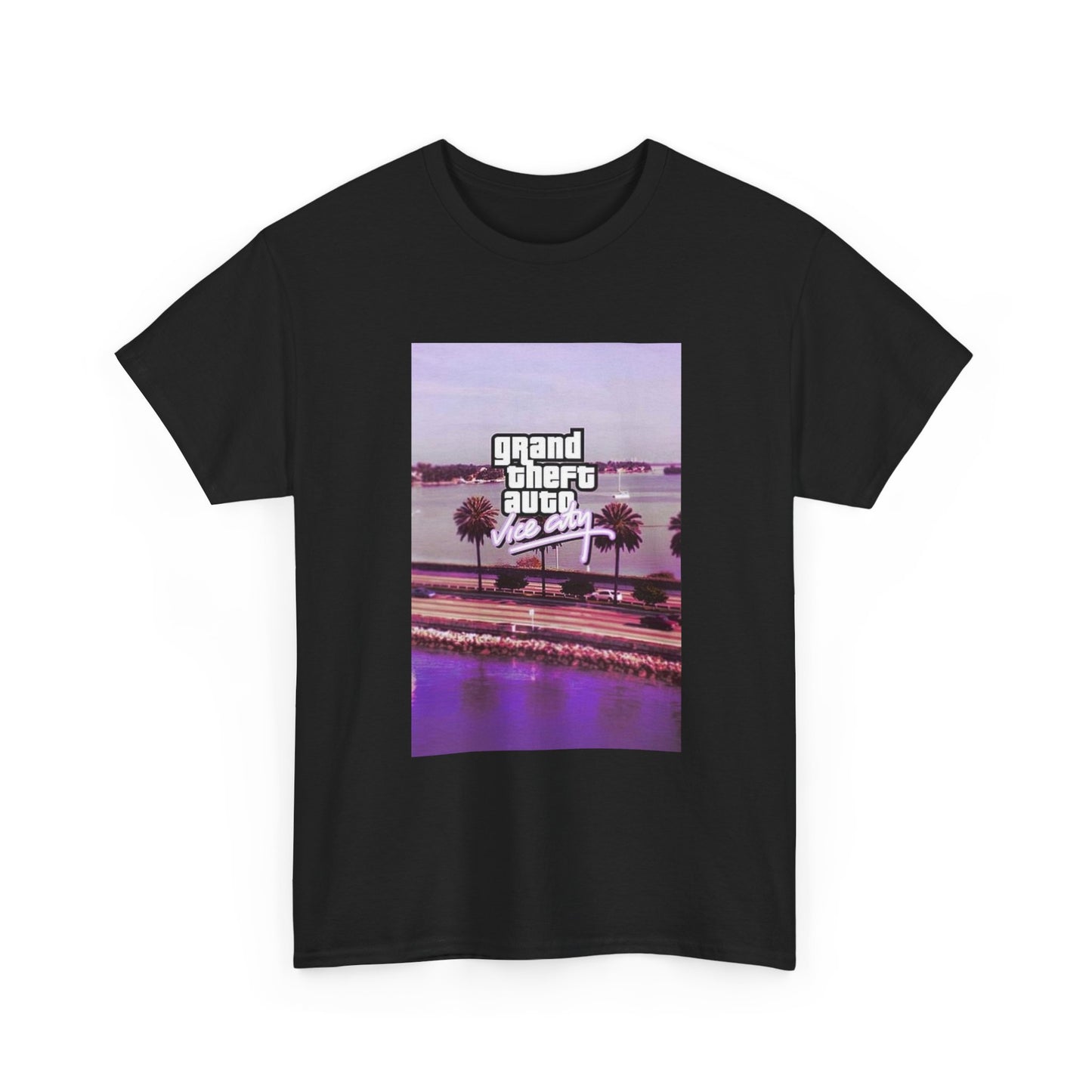 Grand Theft Auto Tshirt Vice City Retro Gaming Graphic Unisex Heavy Cotton Tee 1
