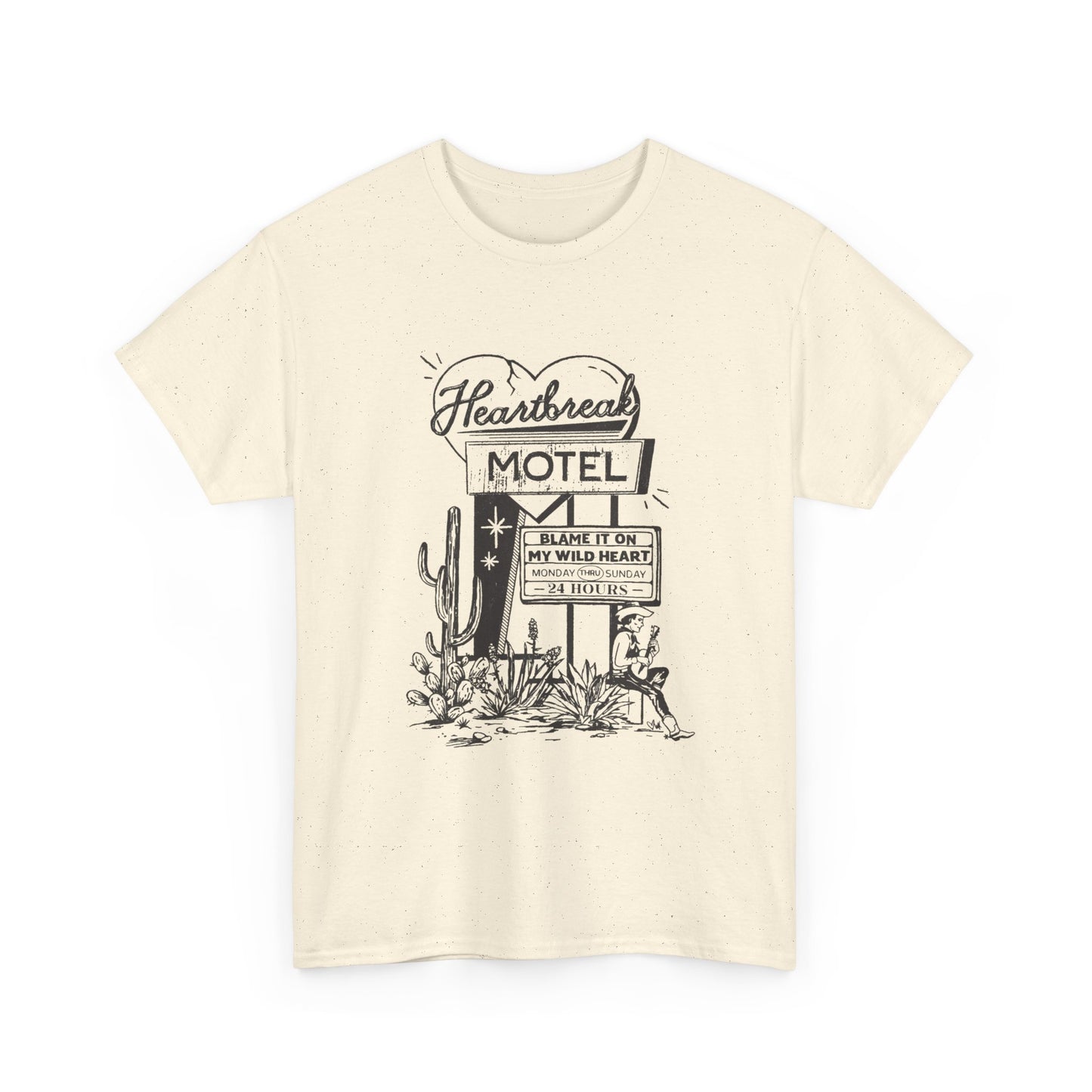 Heartbreak Hotel Graphic T Shirt Unisex Heavy Cotton Tee