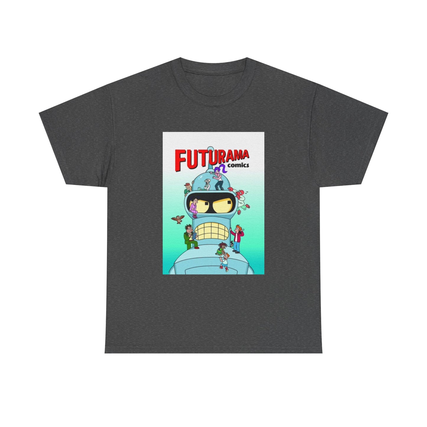 Futurama Shirt Bender Tv Series Graphic Funny Cartoon Unisex Heavy Cotton Tee