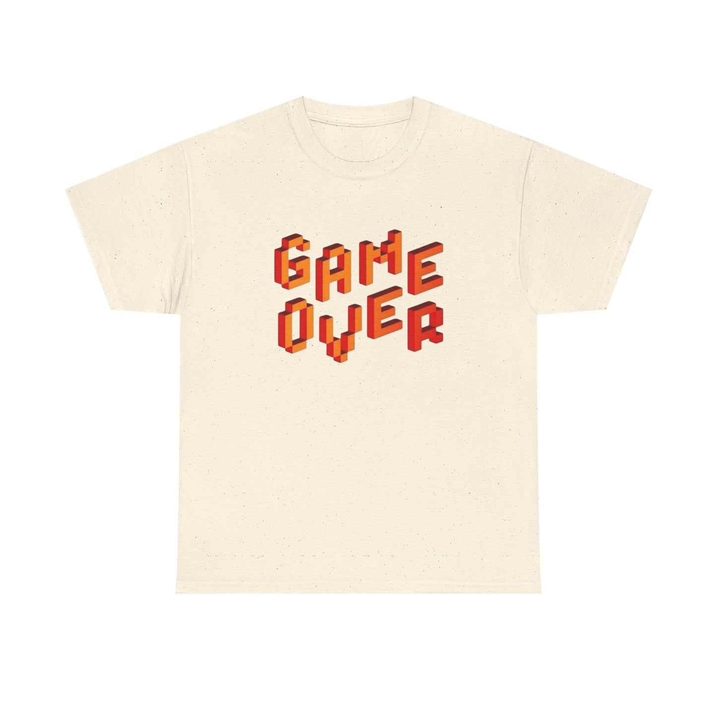 Game Over Retro Gaming Graphic T Shirt NEW GIFT Unisex Heavy Cotton Tee