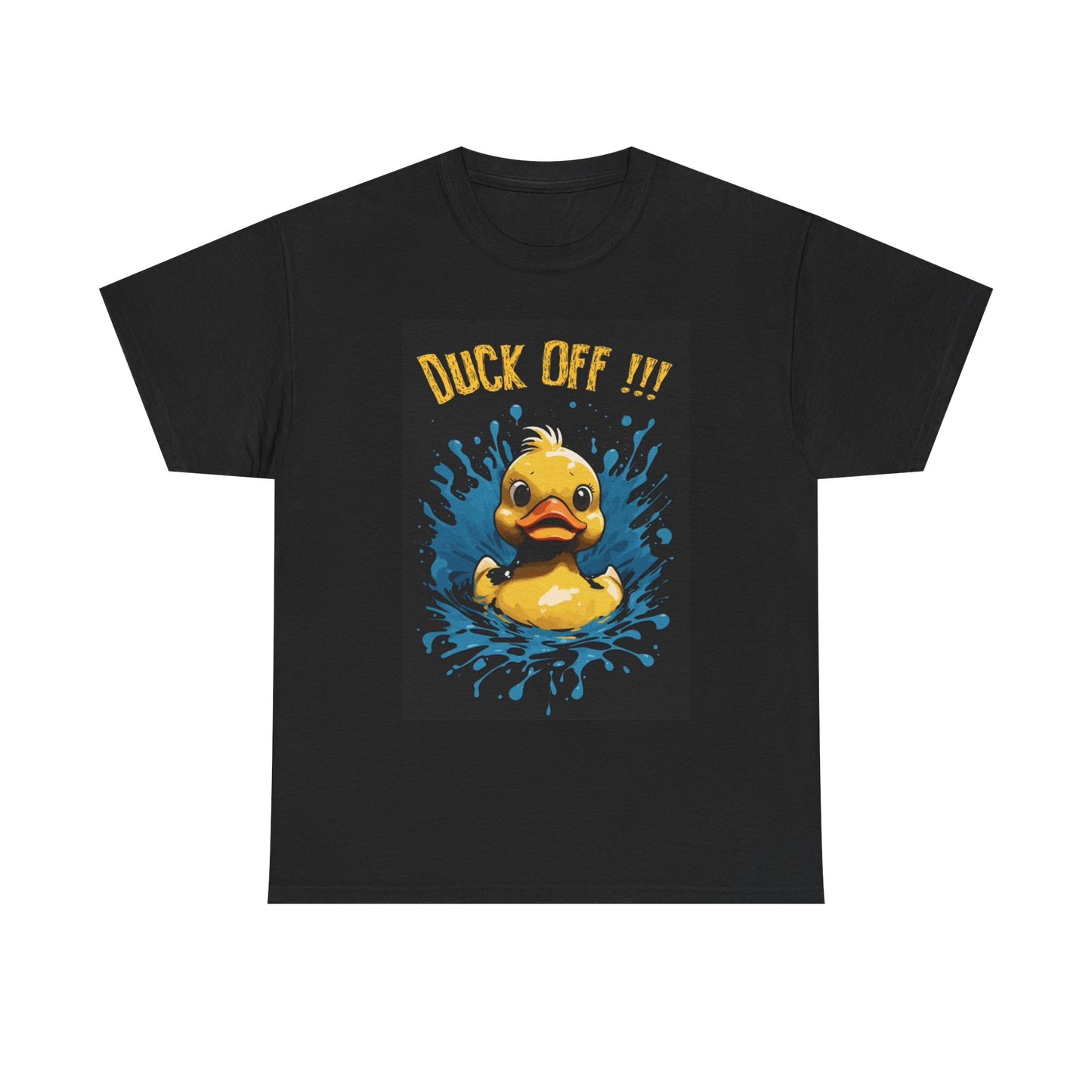 Duck Off Graphic T Shirt Funny Ducks Water Comedy Unisex Heavy Cotton Tee