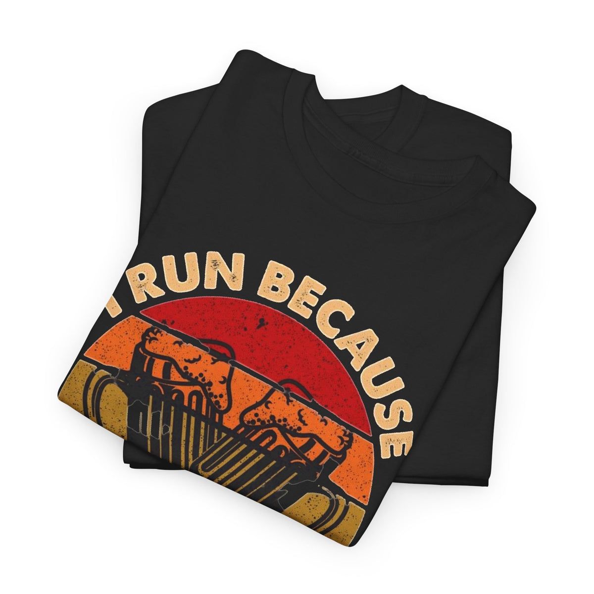 I Run Because I Really Like Beer Graphic T-Shirt Men's Graphic Tee