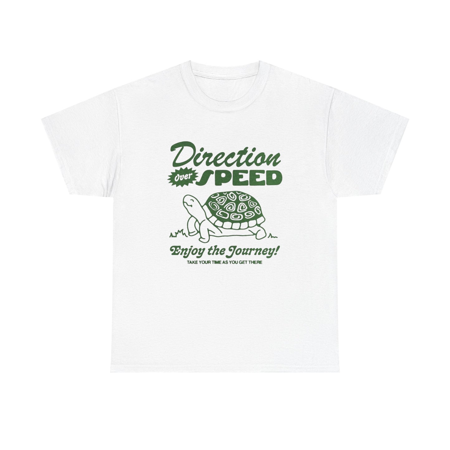 Direction Over Speed Graphic T Shirt Unisex Heavy Cotton Tee