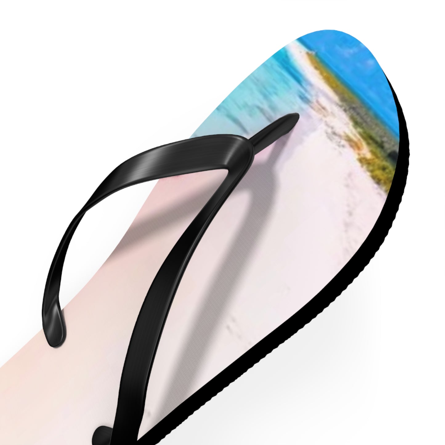 Ocean Beach Graphic Flip Flops, Sandals Slides, Summer Footwear, Brand New