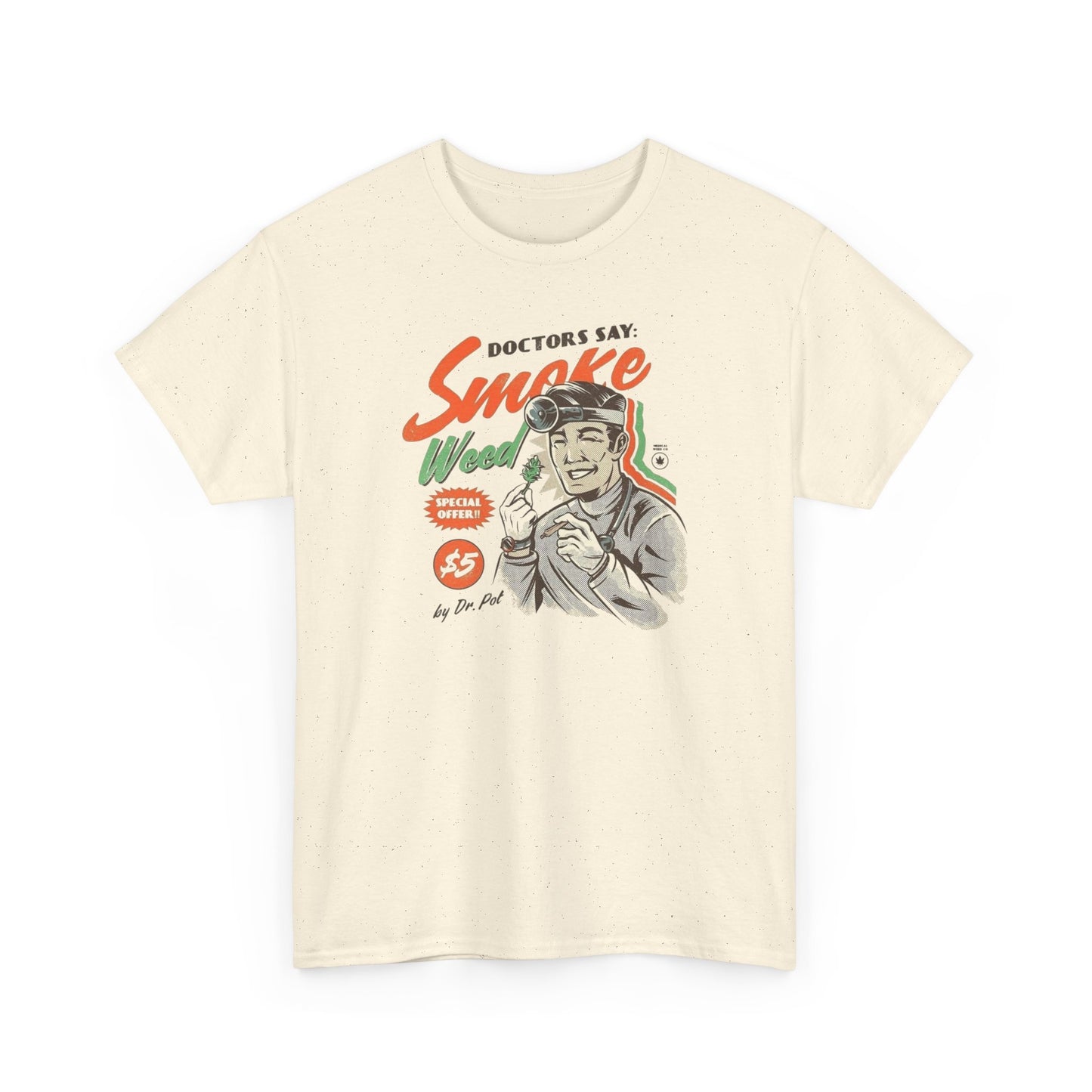 Smoke Weed Medical Vintage T-Shirt NEW Gift Unisex Heavy Cotton Tee