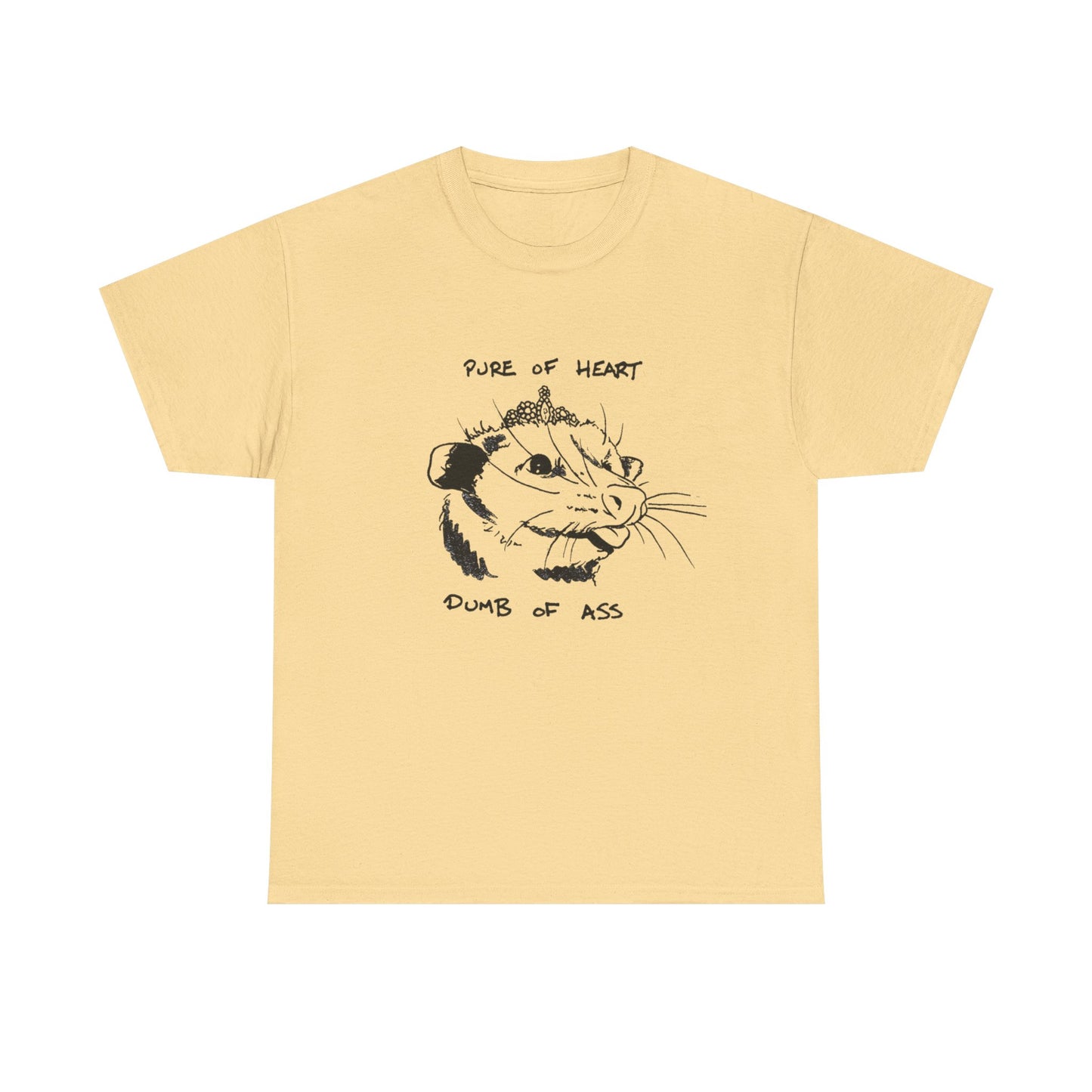 Pure Of Heart Dumb Of Ass Graphic T-Shirt Men's Women's Heavy Cotton NEW GIFT