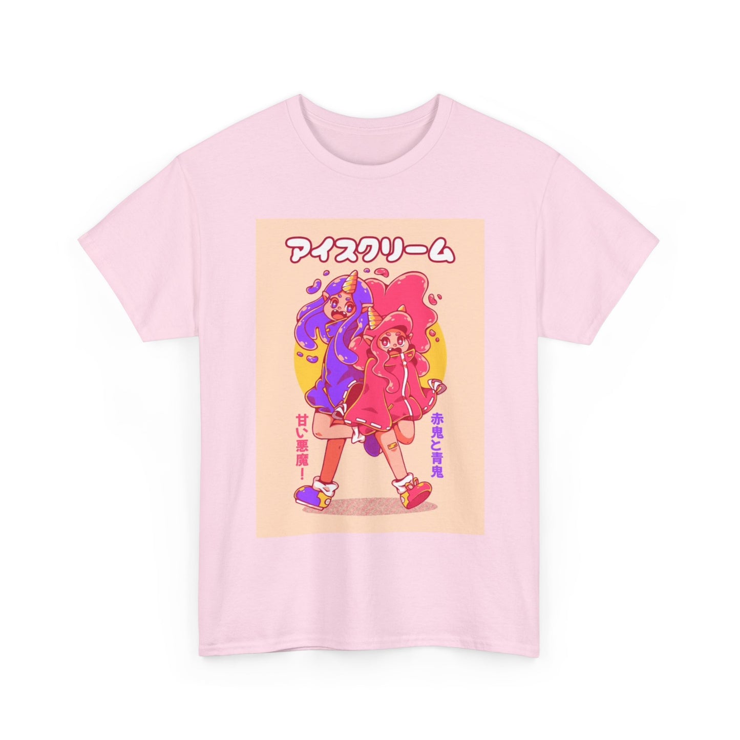 Anime Cute Tshirt Girly Cartoon Graphic retro Unisex Heavy Cotton Tee