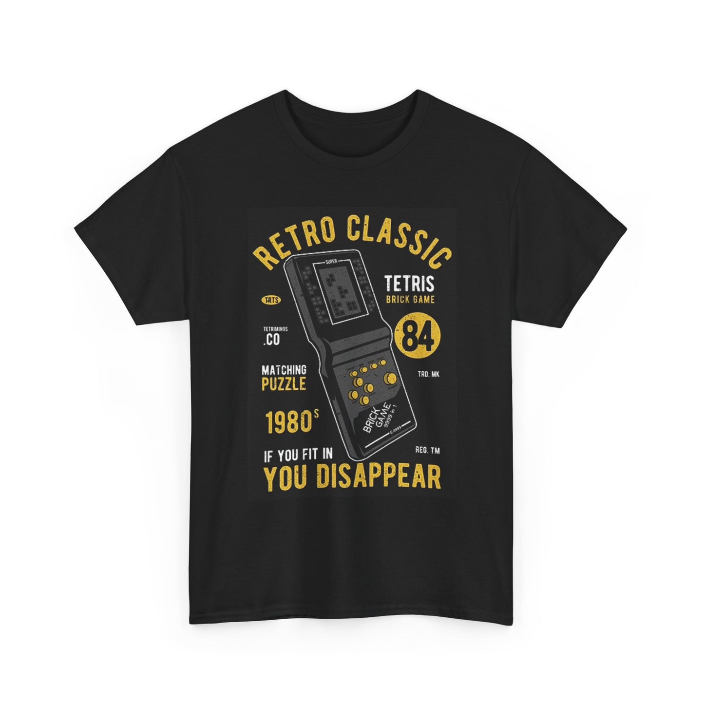 Retro Classic Video Games T Shirt Vintage Graphic Unisex Heavy Cotton Tee