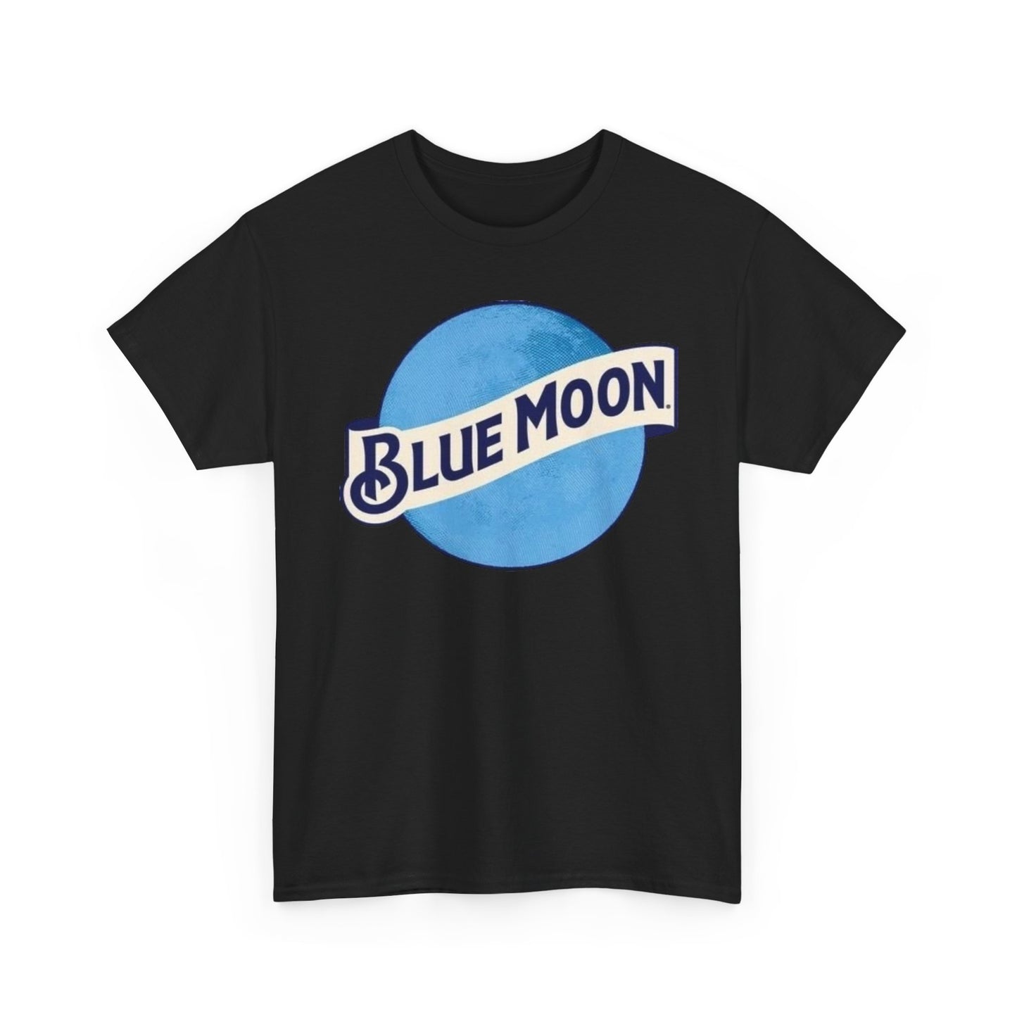 Blue Moon Vintage Beer Graphic T Shirt Men's Heavy Cotton Tee