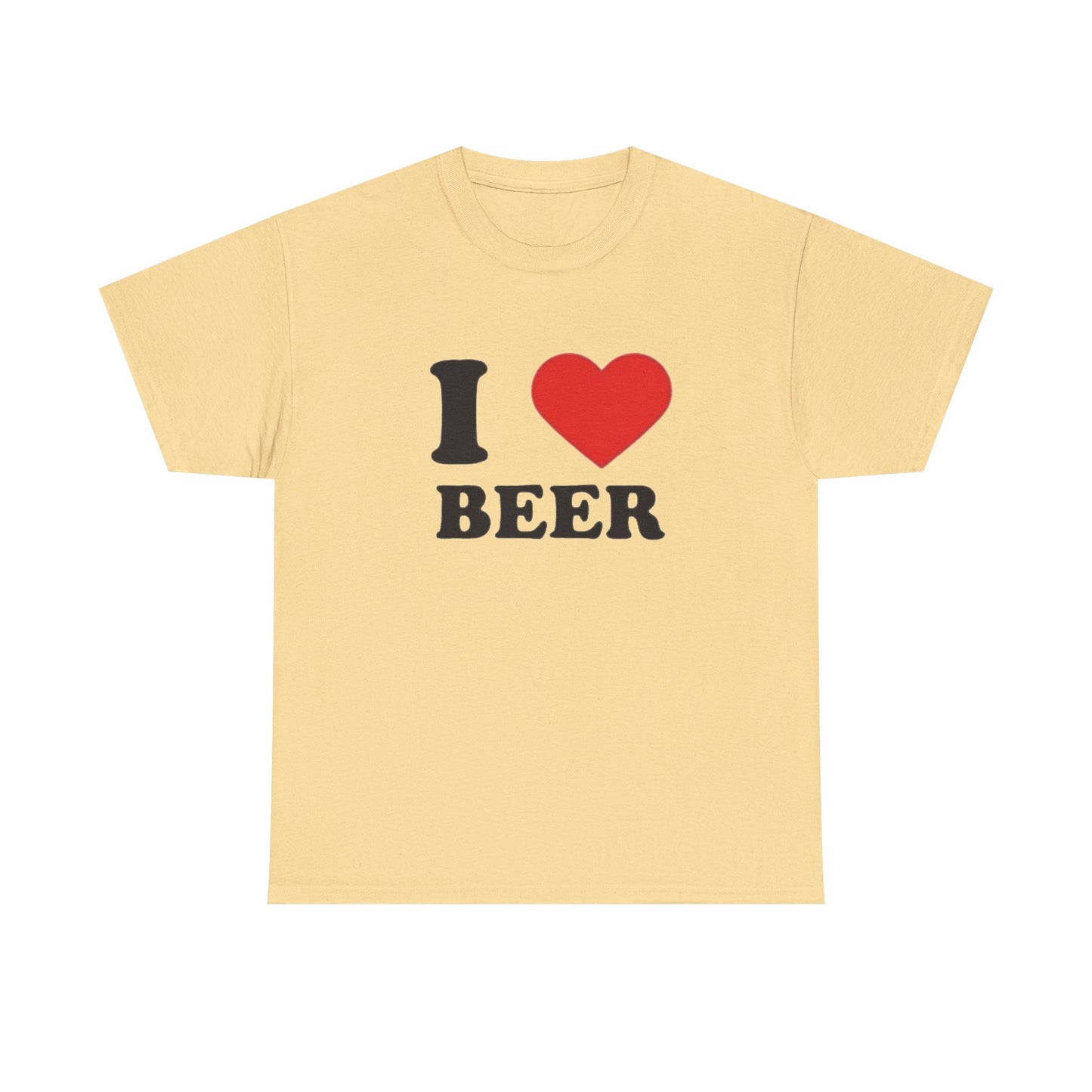 I Love Beer Graphic T Shirt NEW Unisex Heavy Cotton Tee