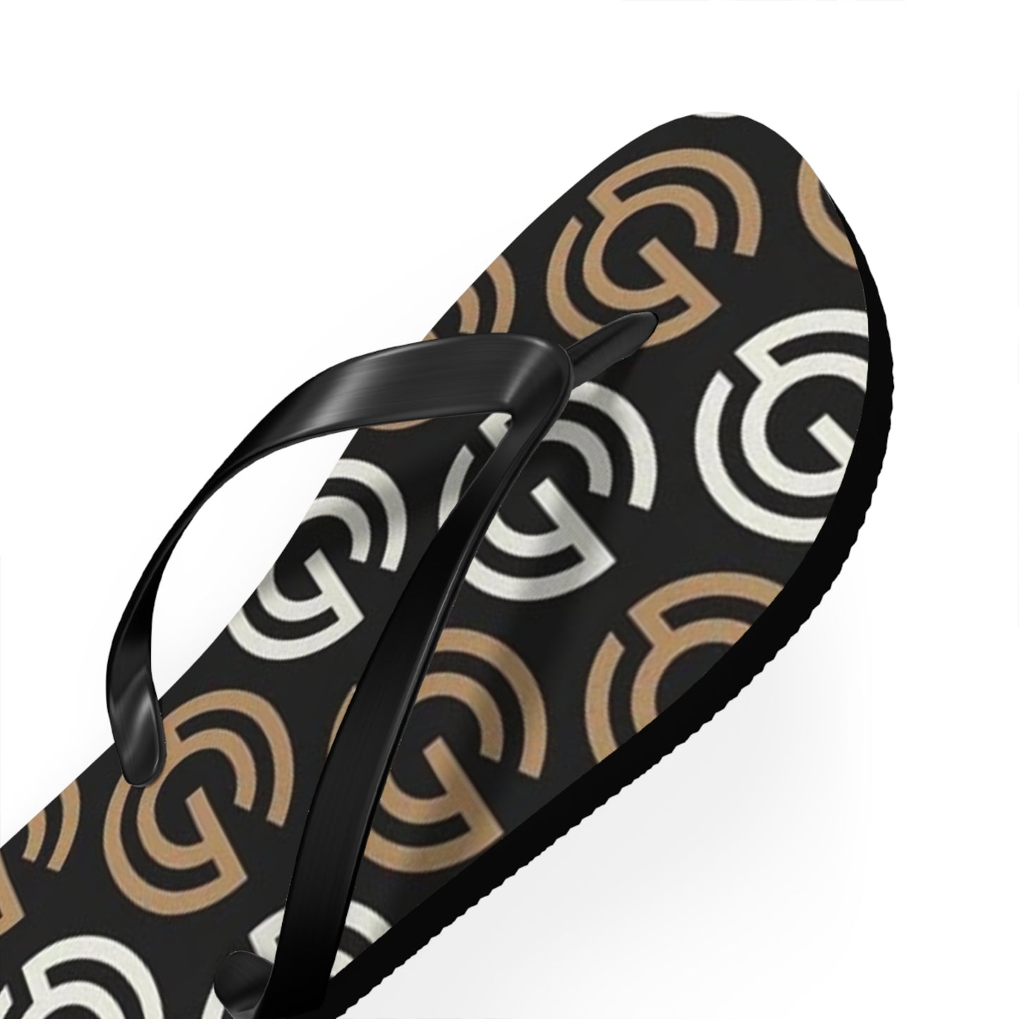 Tan And White Flip Flops, Sandals Slides, Summer Footwear, Brand New