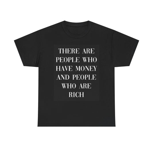 Rich People T Shirt Investing Crypto Graphic Wall St Unisex Heavy Cotton Tee