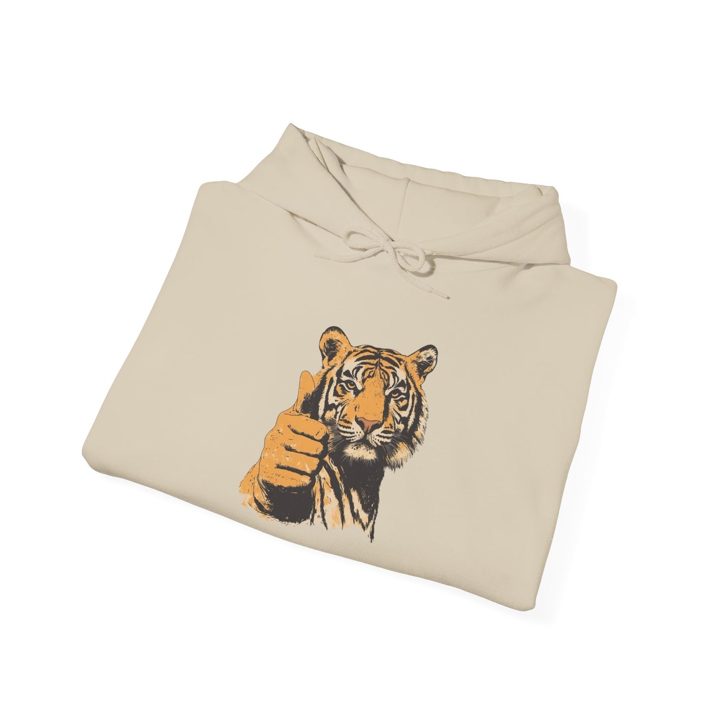 Tiger Thumbs Up Graphic Hoodie Unisex Heavy Blend™ Hooded Sweatshirt