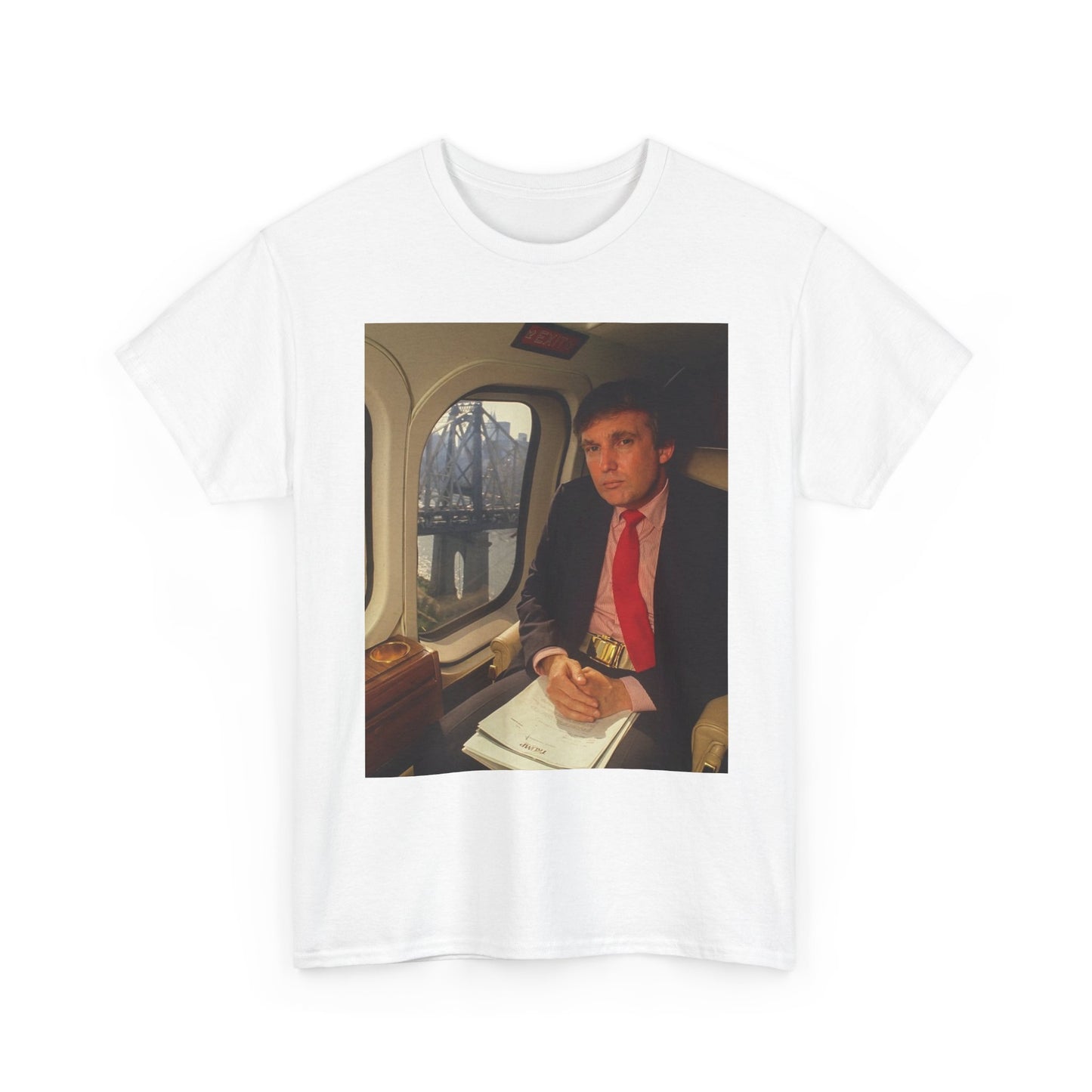 Donald Trump Helicopter Graphic T Shirt Vintage New York Unisex Heavy Cotton Tee