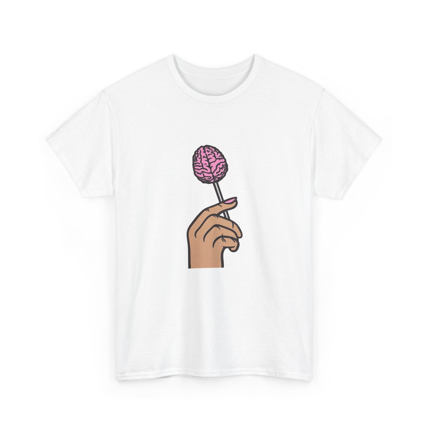 Brain Pop Graphic T-Shirt Unisex Heavy Cotton Tee Gift