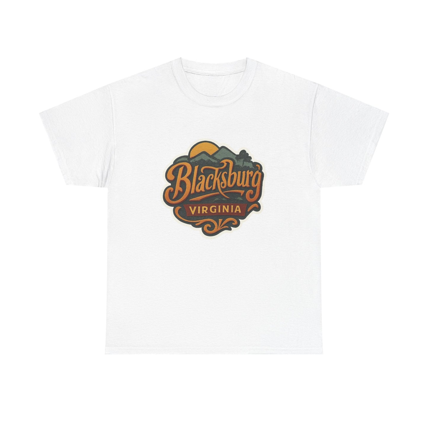 Blacksburg Virginia State Graphic T Shirt ADULT NEW