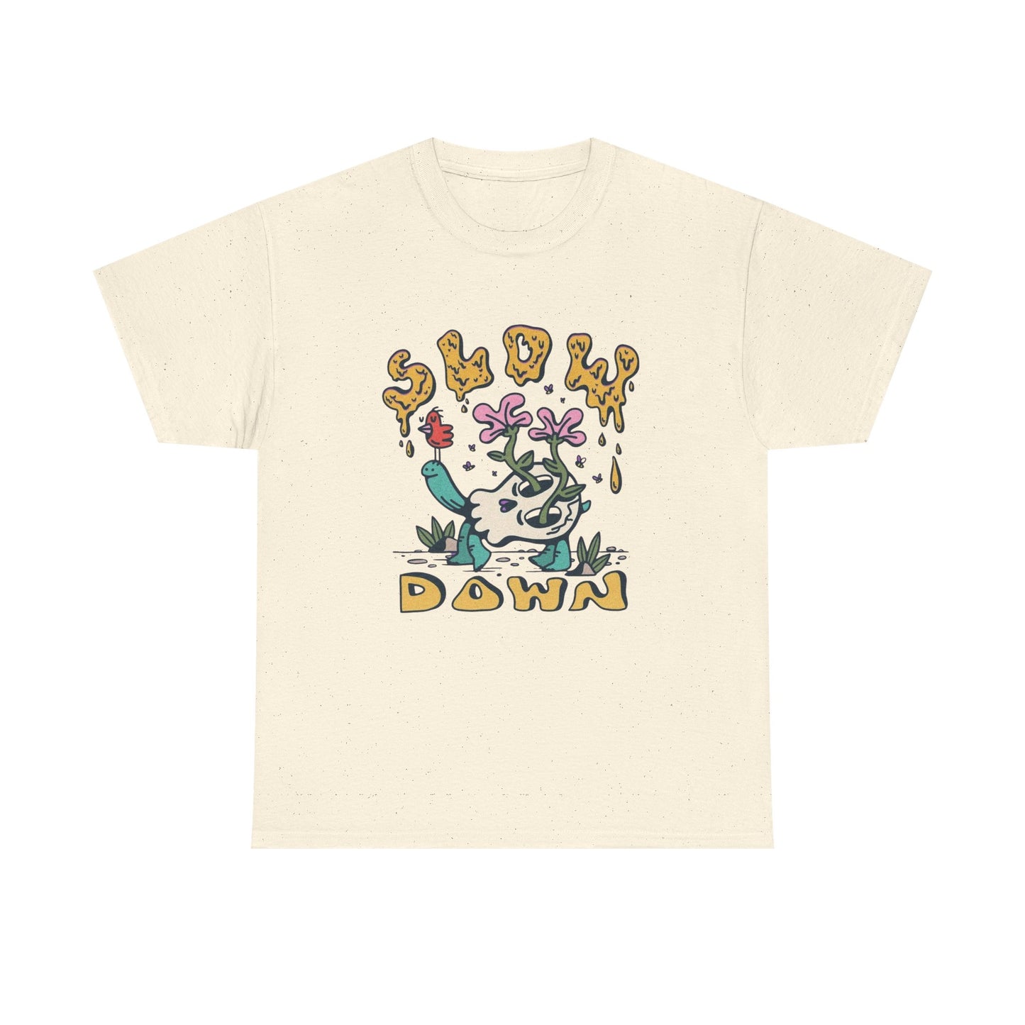 Slow Down Trippy Graphic T Shirt NEW ADULT TEE VINTAGE
