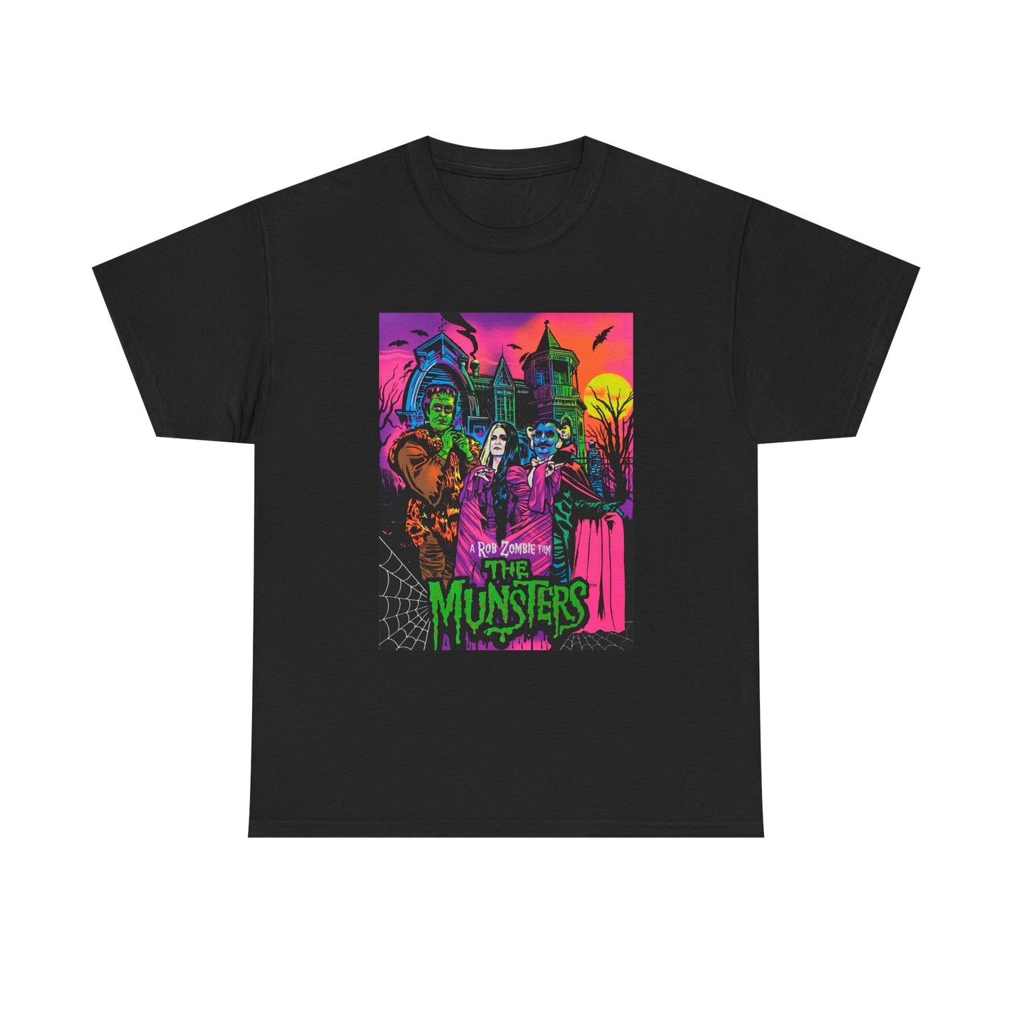 Rob Zombie Tshirt The Munsters Vintage Metal Poster Graphic Retro Unisex