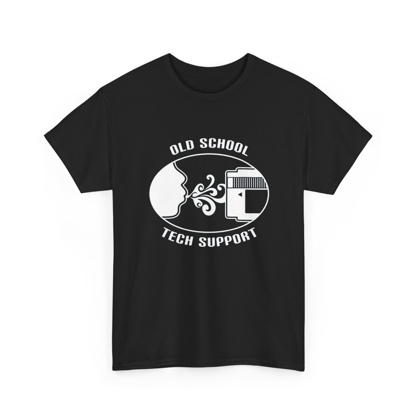 Old School Tech Support Graphic T Shirt NEW ADULT Unisex Heavy Cotton Tee