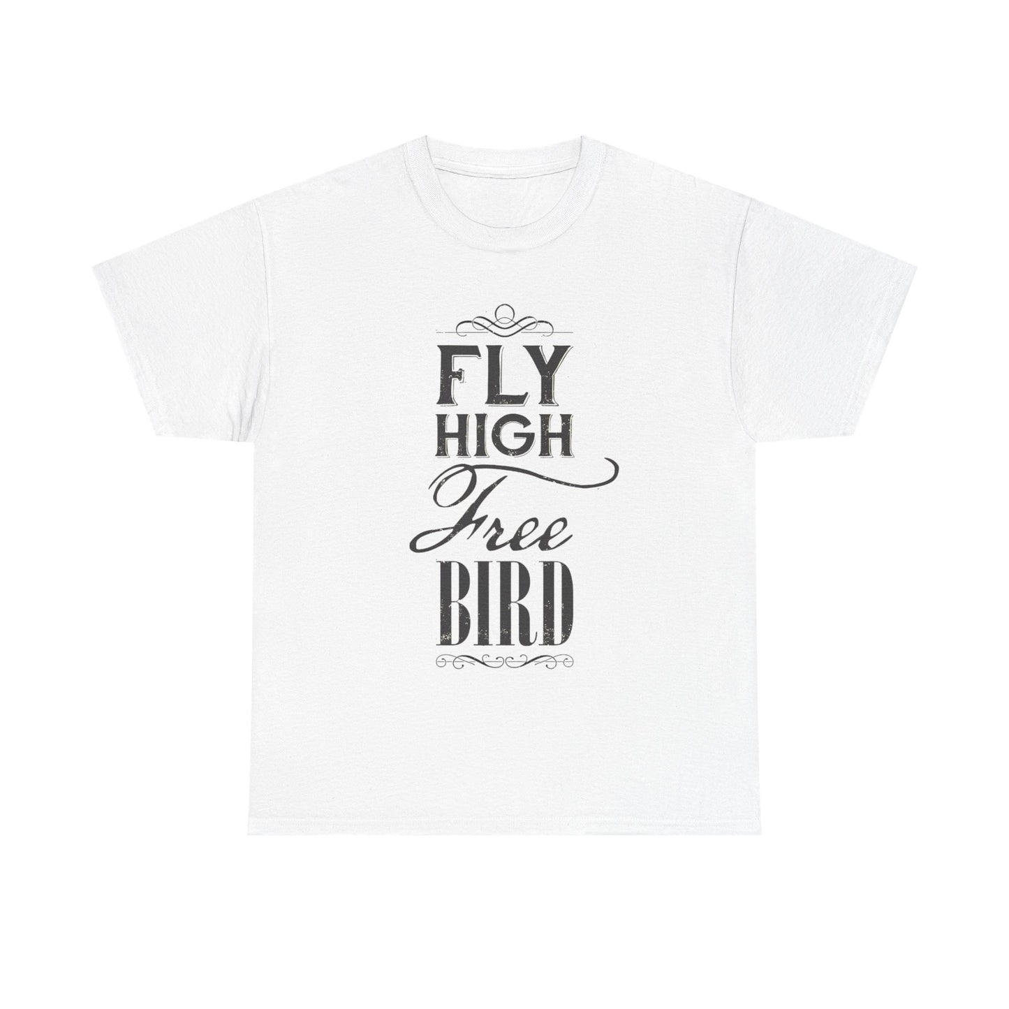 Lynard Skynard Tshirt Free Bird Vintage Military green retro Unisex Heavy Cotton