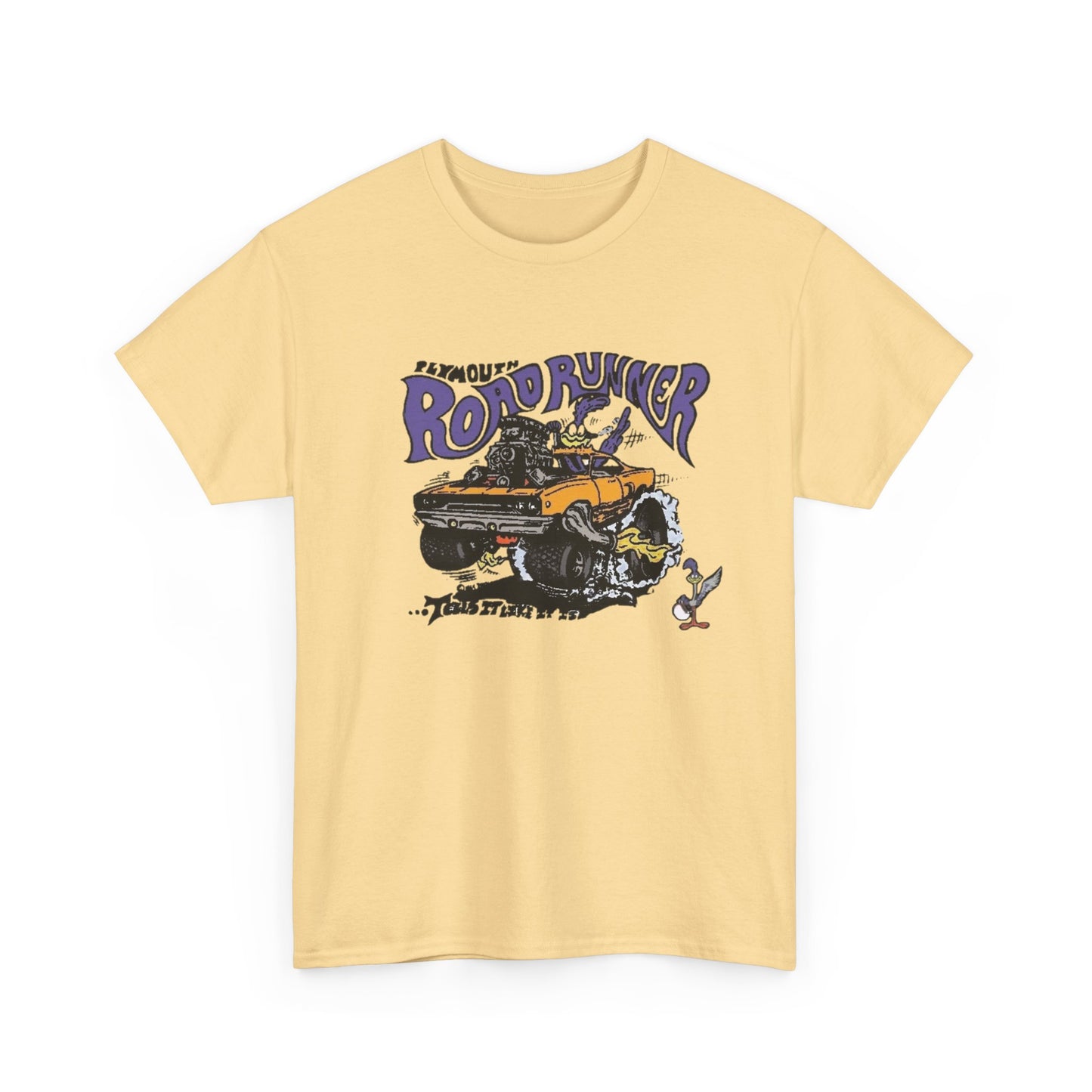 Vintage Roadrunner HEMI Muscle Graphic T Shirt NEW Unisex Heavy Cotton Tee
