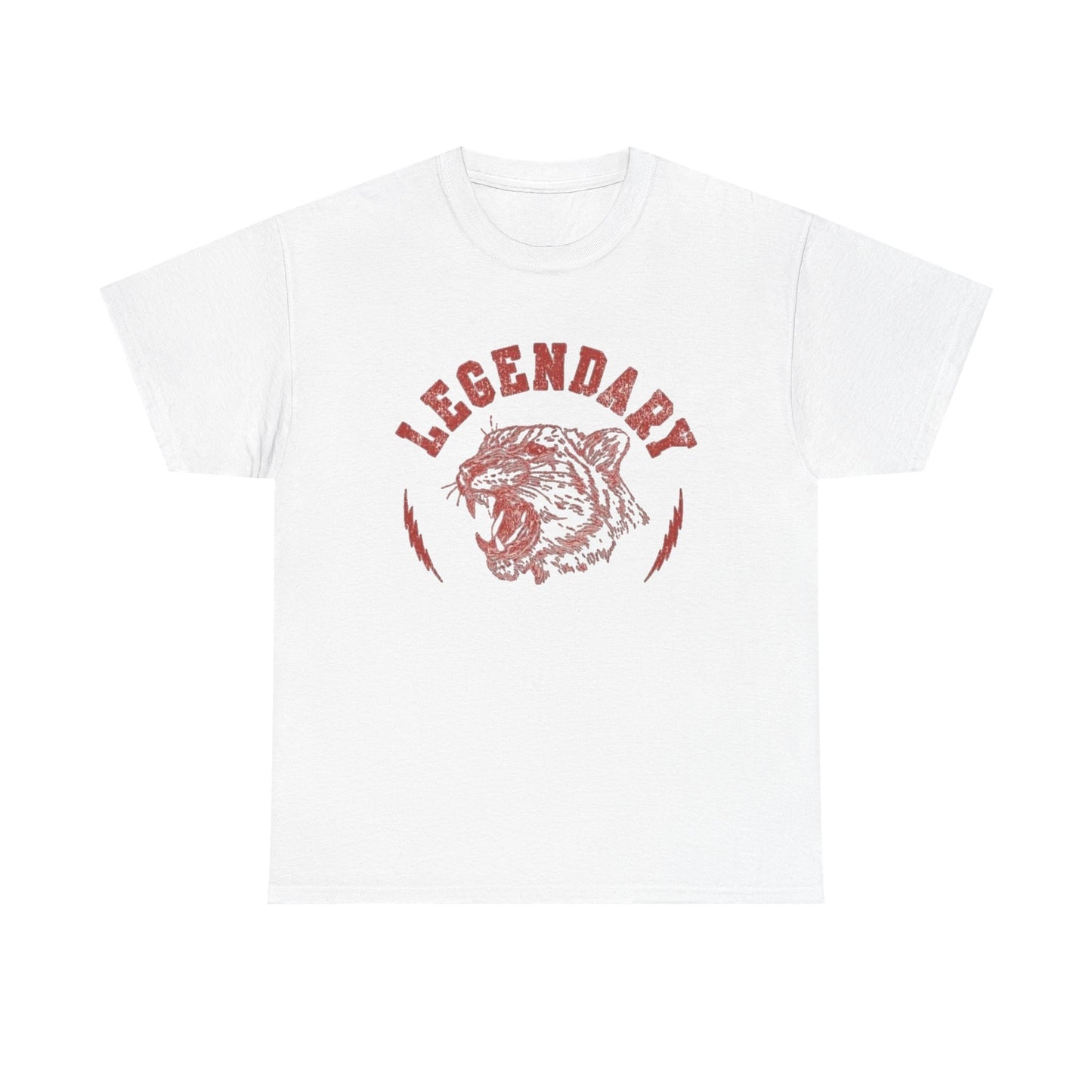 Legendary Tiger Retro Classic Graphic T Shirt Regular Men's Heavy Cotton Tee