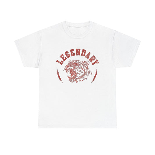 Legendary Tiger Retro Classic Graphic T Shirt Regular Men's Heavy Cotton Tee