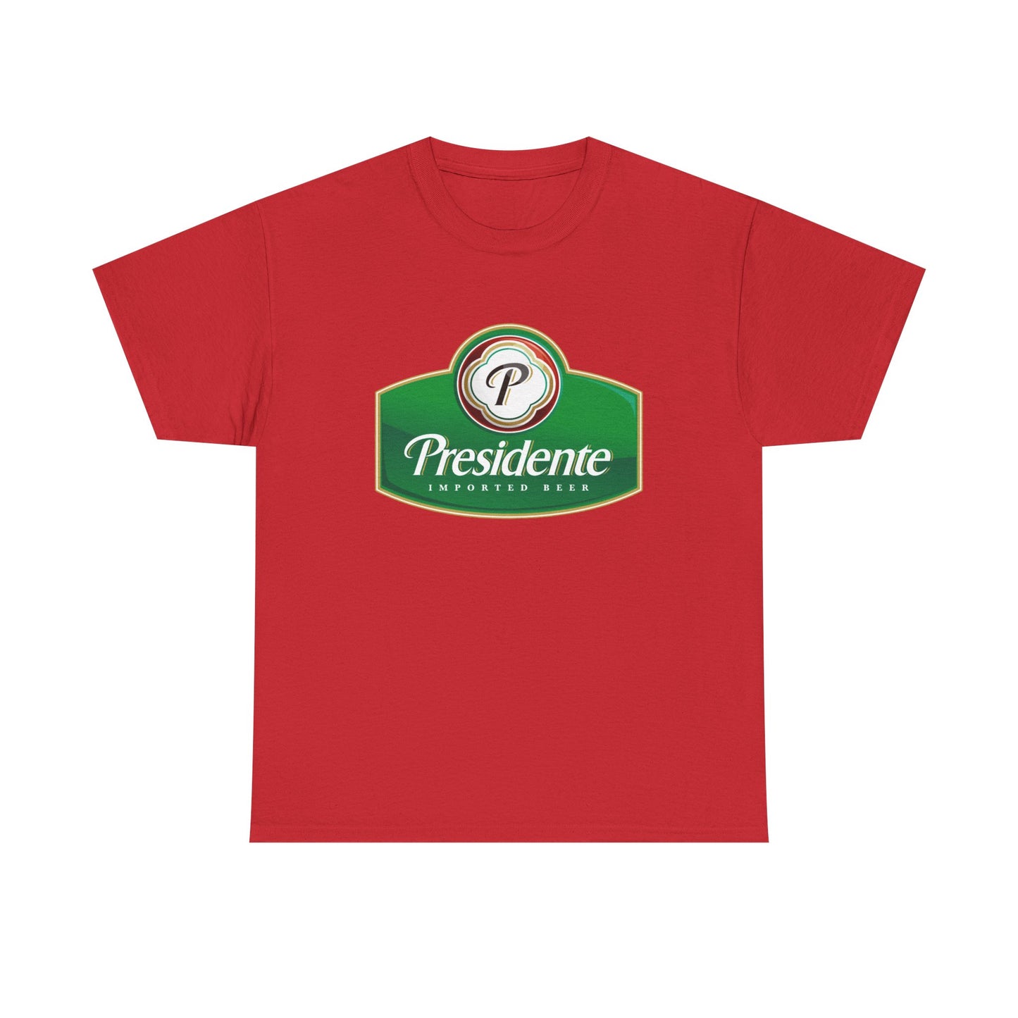 Presidente Beer Logo Shirt Retro Poster Unisex Heavy Cotton Tee