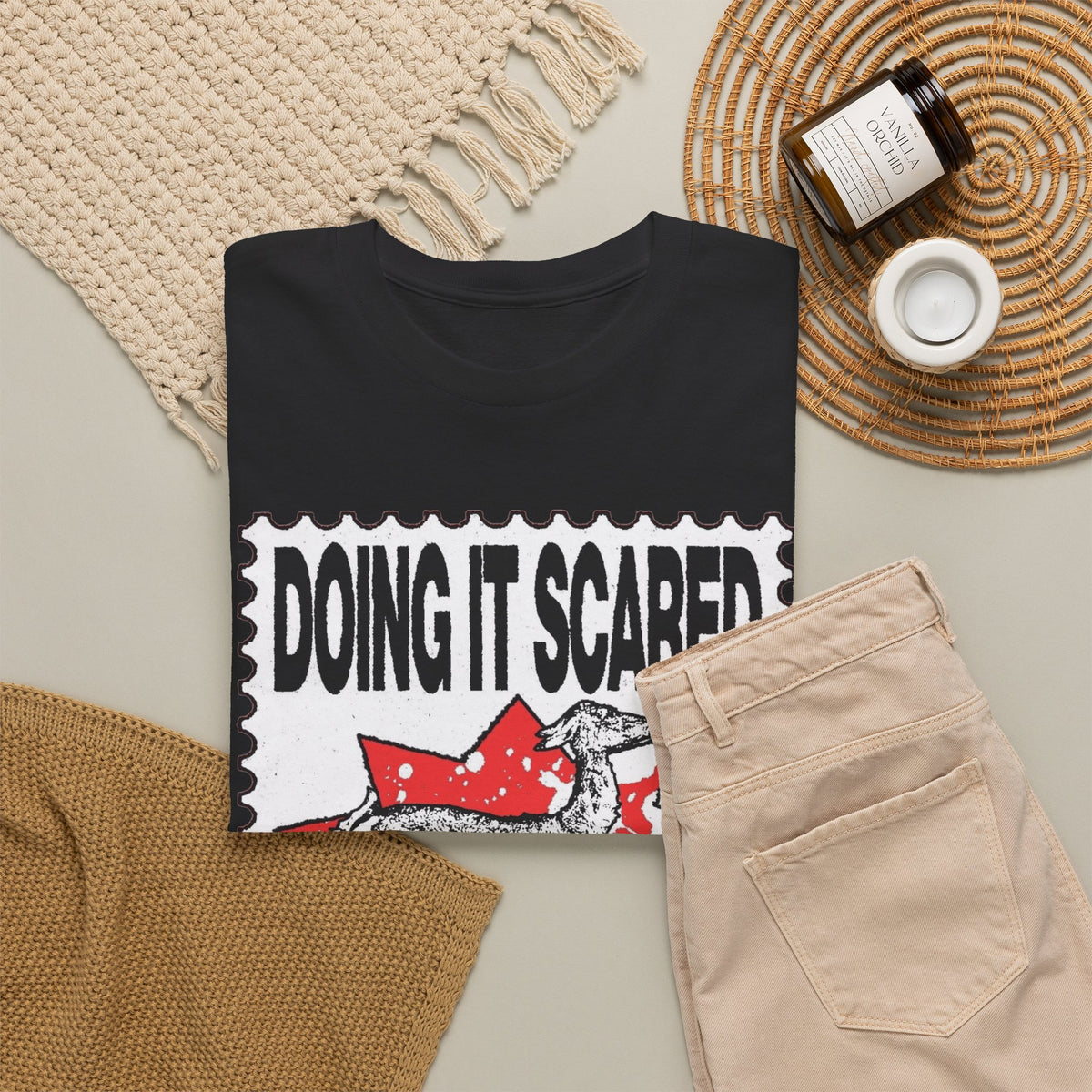 Doing It Scared Is Just As Brave  Men's Graphic Tee