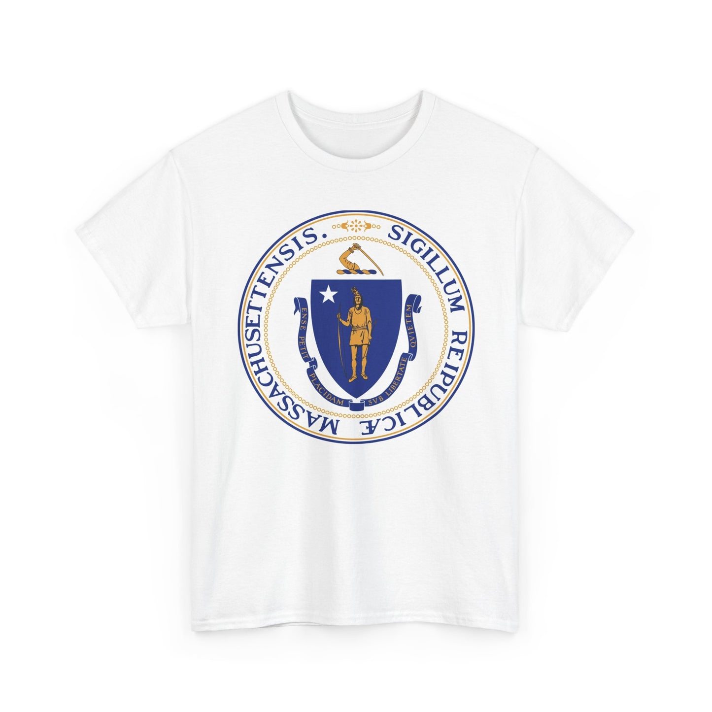 Massachusetts State Logo BRAND NEW Apparel T Shirt Unisex Unisex Heavy Cotton