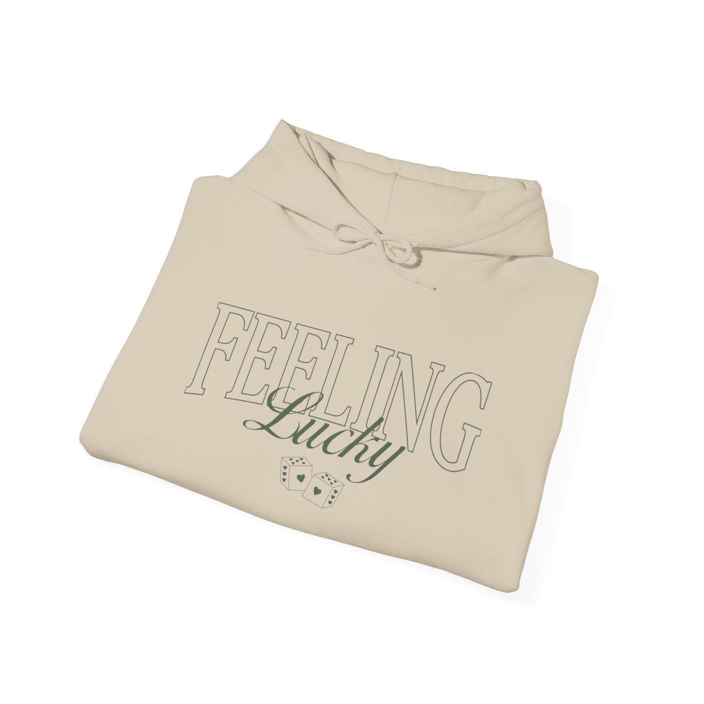 Feeling Lucky Graphic Hoodie Heavy Blend Sweatshirt NEW