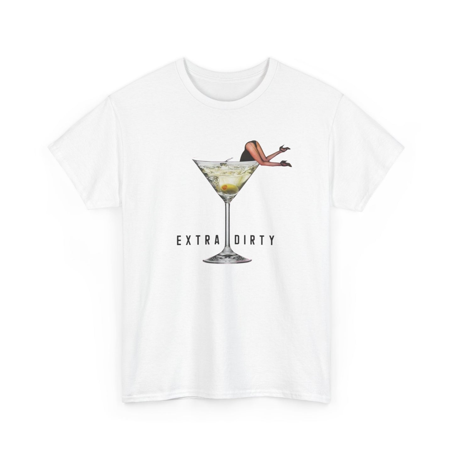 Extra Dirty Martini Graphic T-Shirt Women's Heavy Comfy Cotton Tee