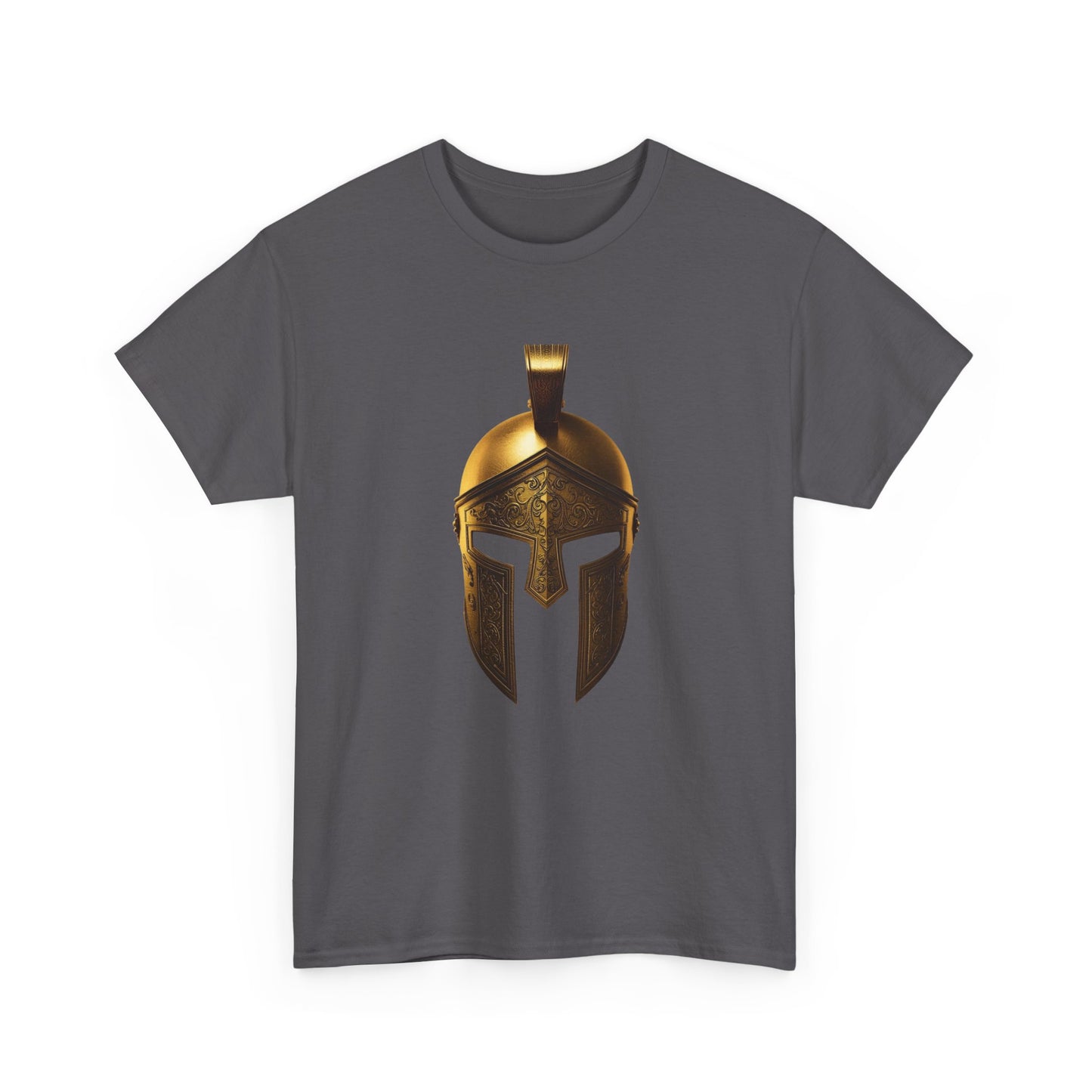 Spartan Warrior Helmet Graphic T Shirt Unisex Heavy Cotton Tee