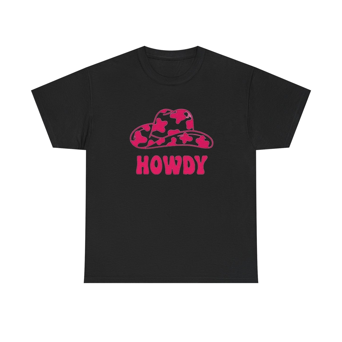 Cowgirl howdy vintage pink womens Texas cowboy Unisex Heavy Cotton Tee