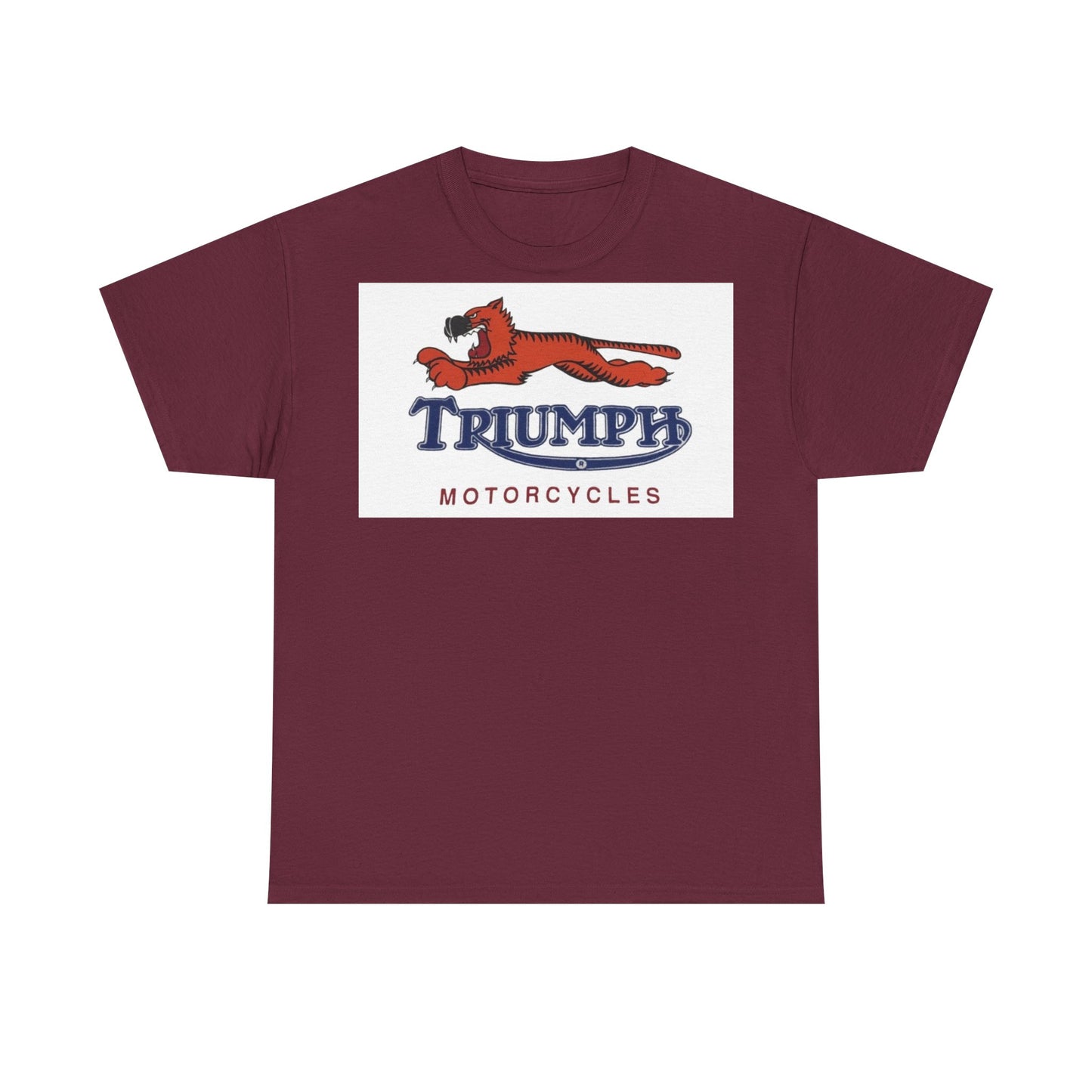 Triumph T-shirt vintage motorcycles nostalgia Tiger Unisex Heavy Cotton Tee
